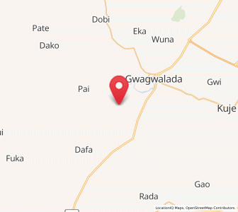 Map of Kwali, FCT
