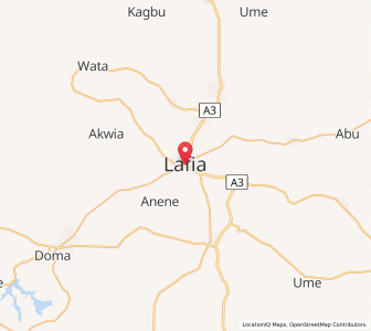 Map of Lafia, Nassarawa