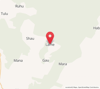 Map of Lame, Bauchi