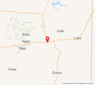 Map of Lapai, Niger