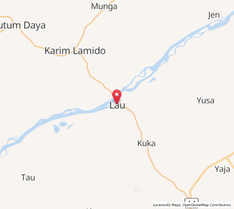 Map of Lau, Taraba