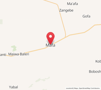 Map of Mafa, Borno