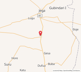 Map of Maiyama, Kebbi
