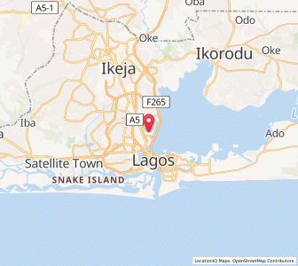 Map of Makoko, Lagos