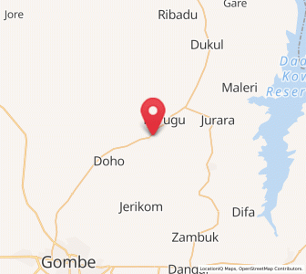 Map of Mallam Sidi, Gombe