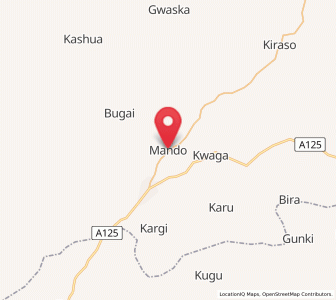 Map of Mando, Kaduna