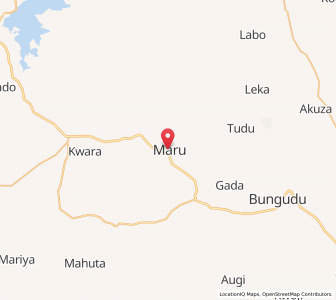 Map of Maru, Zamfara