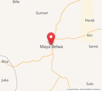 Map of Mayo-Belwa, Adamawa