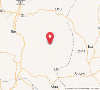 Map of Mberubu, Enugu
