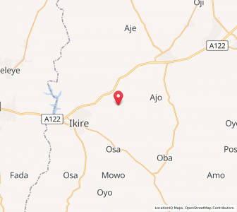 Map of Modakeke, Osun