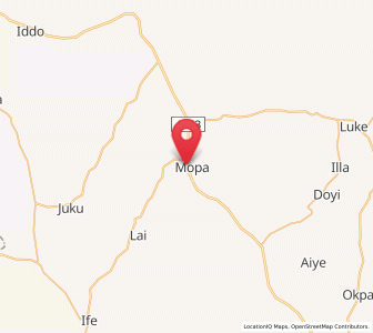Map of Mopa, Kogi