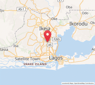 Map of Mushin, Lagos