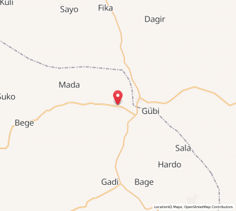 Map of Nafada, Gombe