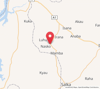 Map of Nasko, Niger
