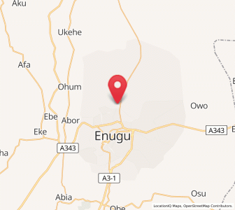 Map of Nkwo Nike, Enugu