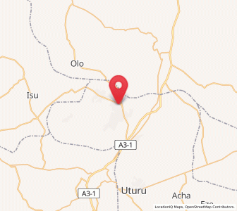 Map of Nkwoagu Isuochi, Abia