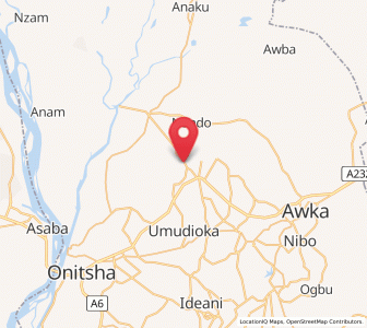 Map of Nteje, Anambra