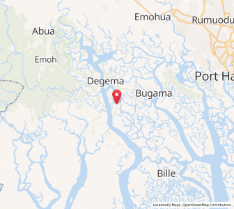 Map of Obonoma, Rivers