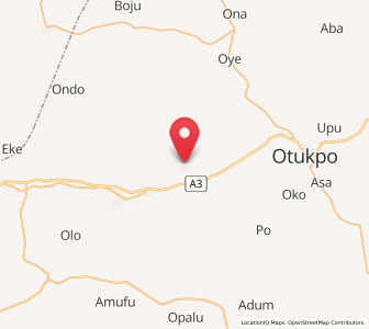 Map of Ochobo, Benue