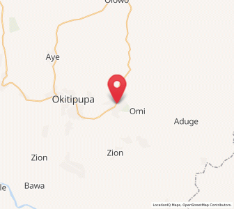 Map of Ode-Irele, Ondo