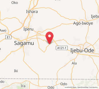 Map of Odogbolu, Ogun
