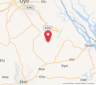 Map of Odot, Akwa Ibom