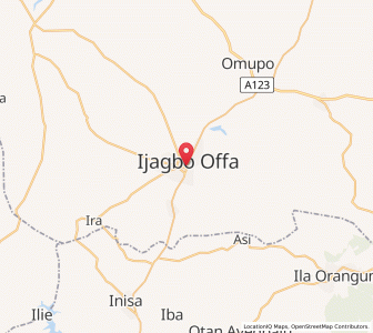 Map of Offa, Kwara