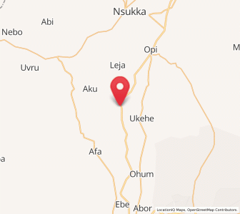 Map of Ogbede, Enugu