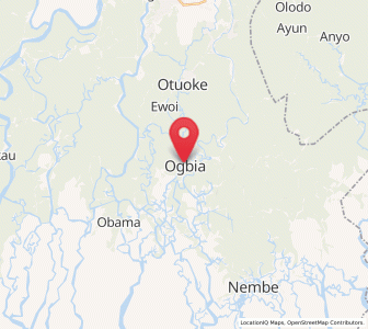 Map of Ogbia, Bayelsa