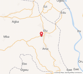 Map of Ohafia-Ifigh, Abia