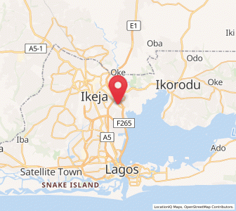 Map of Ojota, Lagos