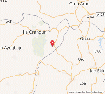 Map of Oke Ila, Ekiti