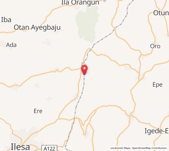 Map of Oke Mesi, Osun