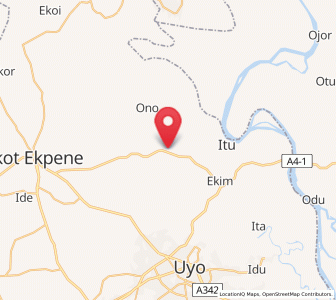 Map of Oko Ita, Akwa Ibom