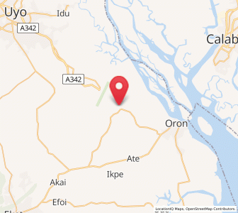 Map of Okopedi, Akwa Ibom