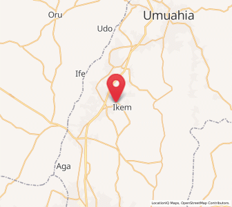 Map of Okpuala-Ngwa, Abia