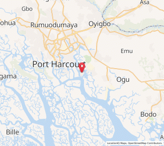 Map of Okrika, Rivers