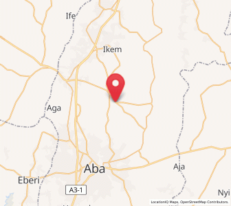Map of Omoba, Abia