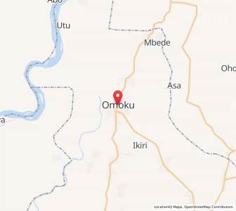 Map of Omoku, Rivers