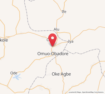 Map of Omuo-Ekiti, Ekiti