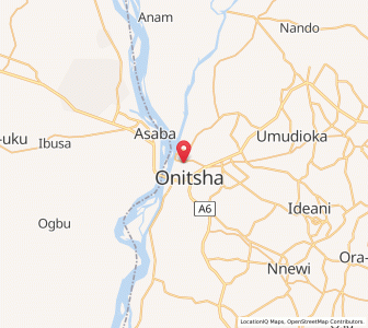 Map of Onitsha, Anambra