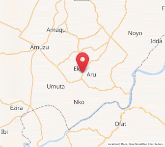 Map of Onuebonyi Echara, Ebonyi