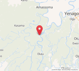 Map of Oporoma, Bayelsa