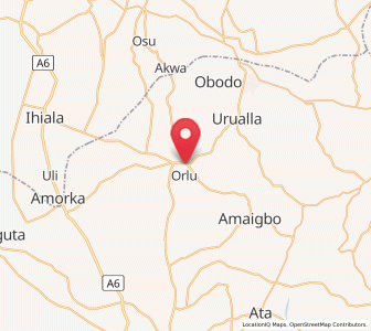 Map of Orlu, Imo