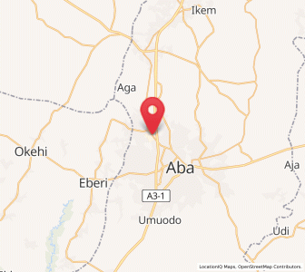 Map of Osisioma, Abia