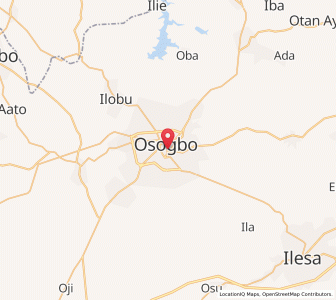 Map of Osogbo, Osun