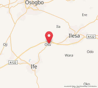 Map of Osu, Osun