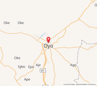 Map of Oyo, Oyo