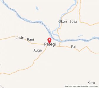 Map of Patigi, Kwara