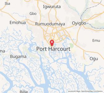 Map of Port Harcourt, Rivers